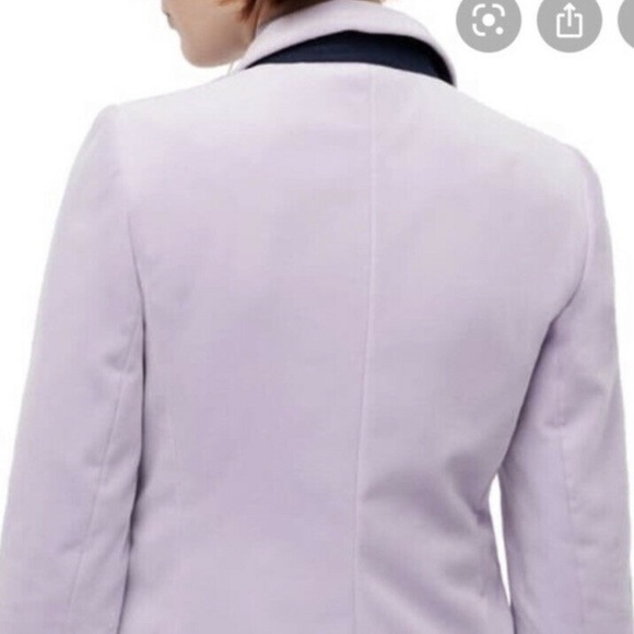 J.Crew Parka Velvet Blazer in Smoky Wisteria (Purple) Size 00 - Picture 3 of 3